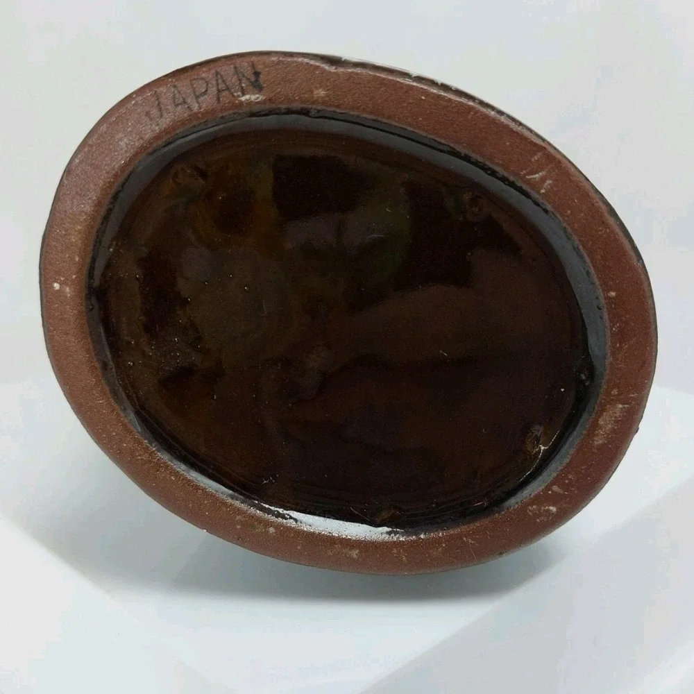 Vintage Dad's Private Stuff‎ Cat Redware Decanter Japan *READ